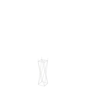 Support métal blanc h.55cm