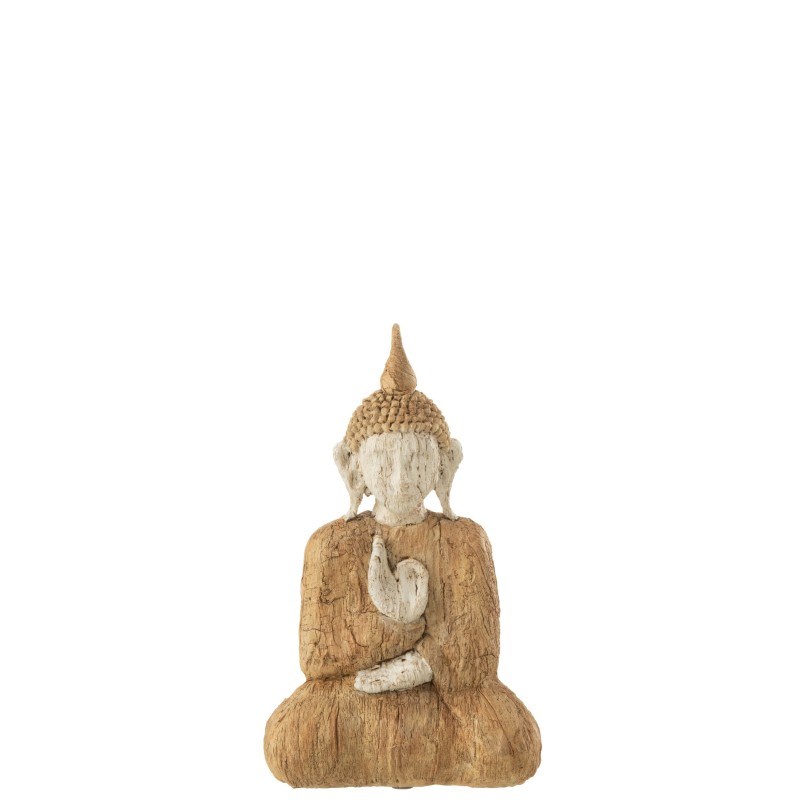 Bouddha pvc et synthetique naturel h.26.