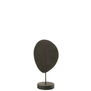 Tête pvc et synthetique noir h.34.5cm