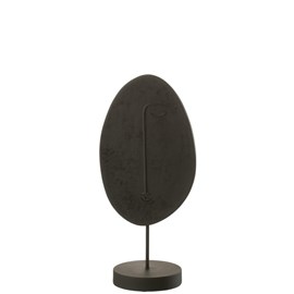 Tête pvc et synthetique noir h.46cm