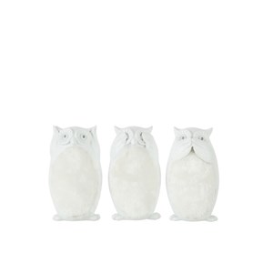 Set résine blanc h.13.5cm