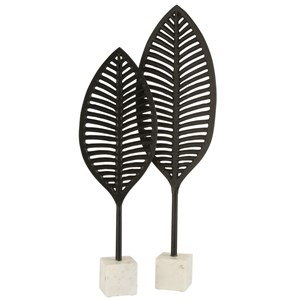 Feuille aluminium noir h.70cm