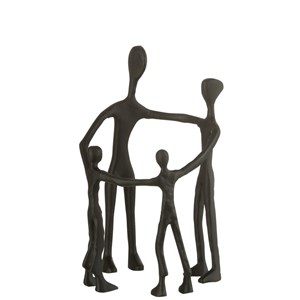 Statue aluminium noir h.30cm