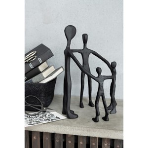 Statue aluminium noir h.30cm