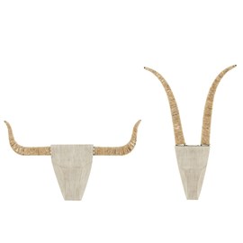 Set bois blanc h.5cm