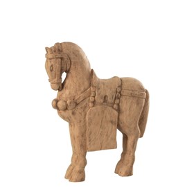 Cheval bois naturel h.49.5cm