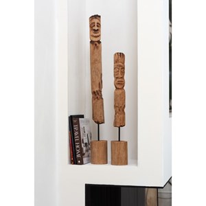 Set bois naturel h.86cm