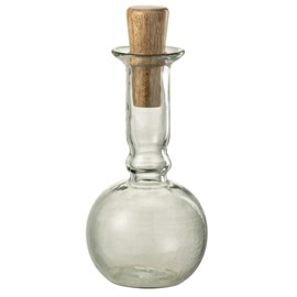 Vase verre transparent h.25cm