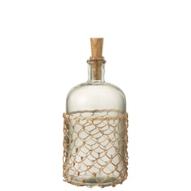 Vase verre transparent h.32cm