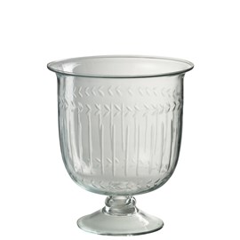 Coupe verre transparent h.25cm
