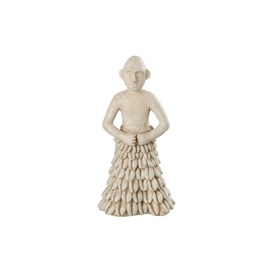Figurine pierre beige h.21cm