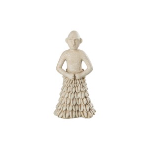 Figurine pierre beige h.21cm
