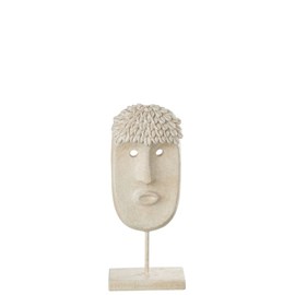 Masque pierre beige h.1.3cm