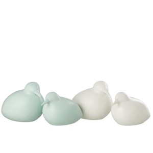 Statuette plastique bleu h.17cm