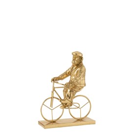 Singe résine doré h.27.5cm