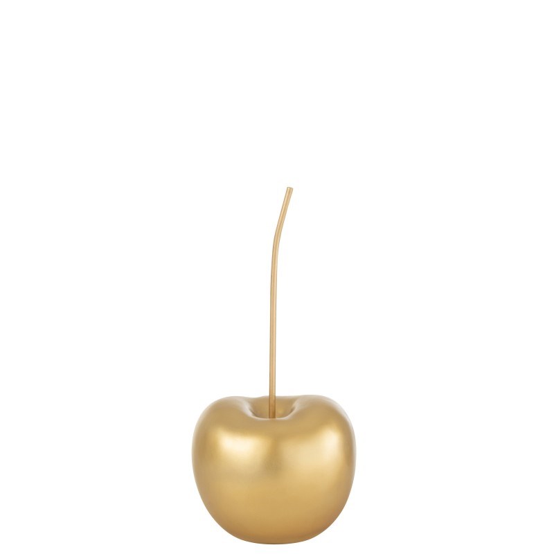 Cerise résine doré h.41cm