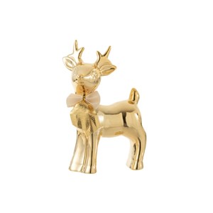 Élan porcelaine doré h.19.6cm