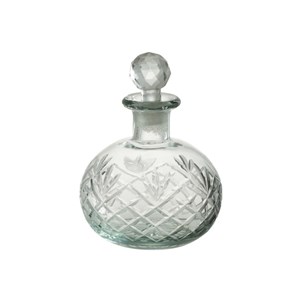 Bouteille verre transparent h.16cm