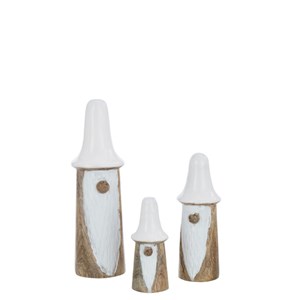 Set bois blanc h.7.5cm