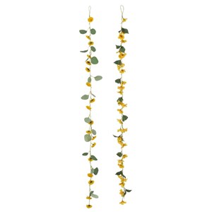 Guirlande plastique jaune h.5cm