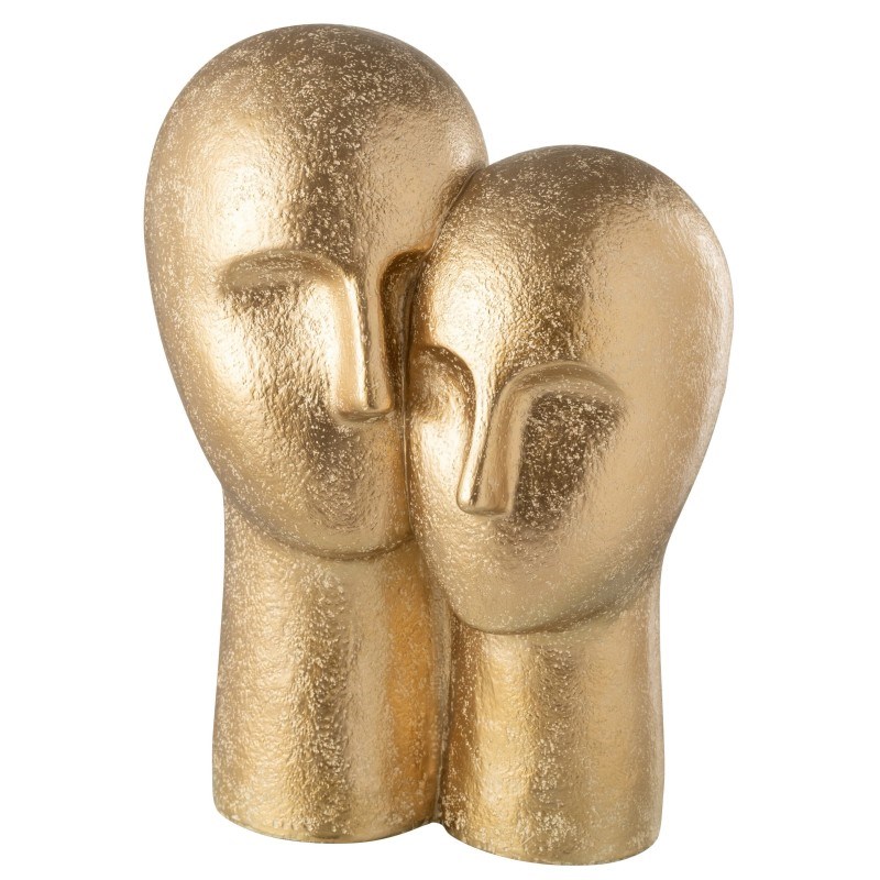 Tête résine doré h.42.5cm