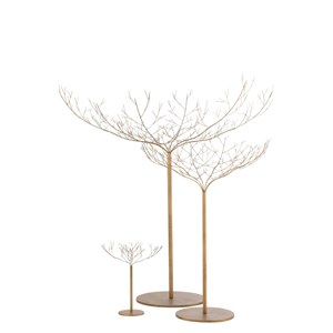 Arbre métal doré h.250cm