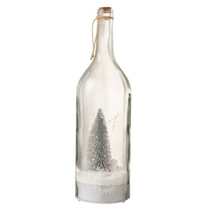 Sapin verre argent h.44.5cm