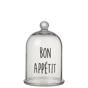 Cloche verre noir h.30cm
