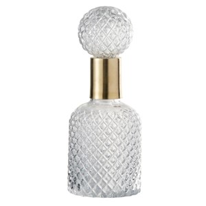 Bouteille verre transparent h.30cm