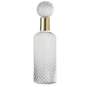 Bouteille verre transparent h.37cm