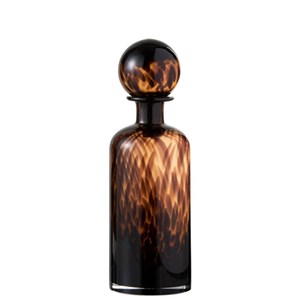 Bouteille verre marron h.35cm