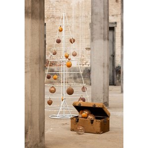 Boite verre marron h.10.2cm