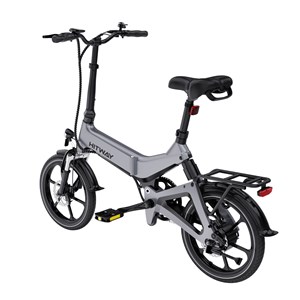 Hitway vélo électrique 16pc gris+panier