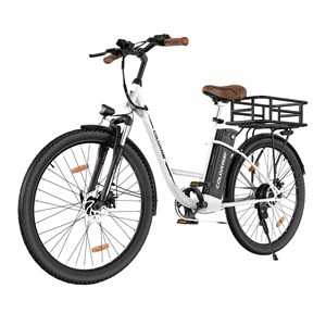 Hitway e-bike 28pc argent + panier