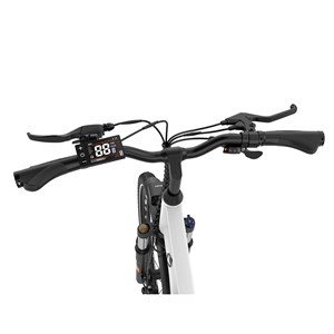 Hitway vélo électrique 28pc blanc avec panier