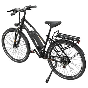 Hitway vélo électrique 28pc noir avec panier