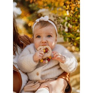 Hochet bois et silicone eléphant