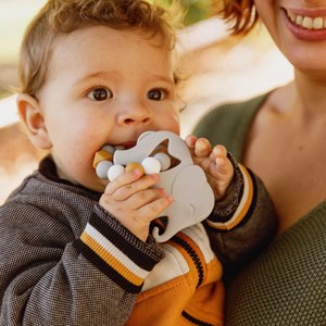 Hochet silicone eléphant