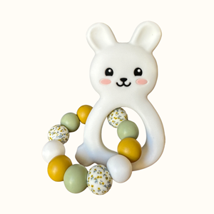 Hochet silicone lapin
