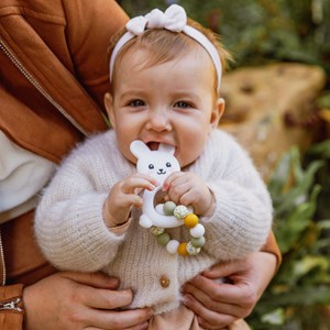 Hochet silicone lapin