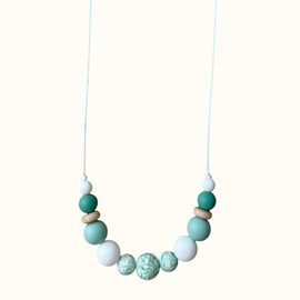 Collier d'allaitement - printemps vert