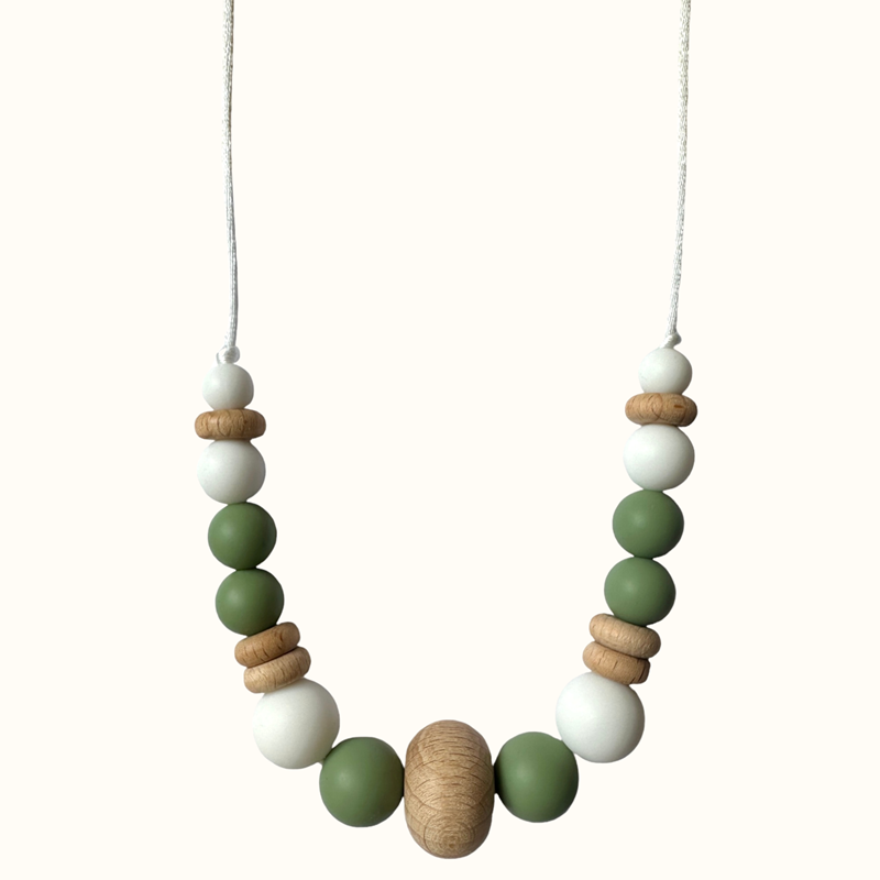 Collier d'allaitement - sauge