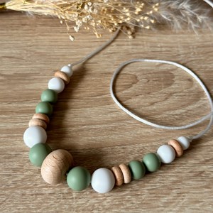 Collier d'allaitement - sauge