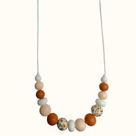 Collier d'allaitement - coquelicot