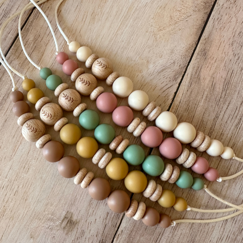 Collier d'allaitement - laurier beige (Mawen Materne) - Image 2