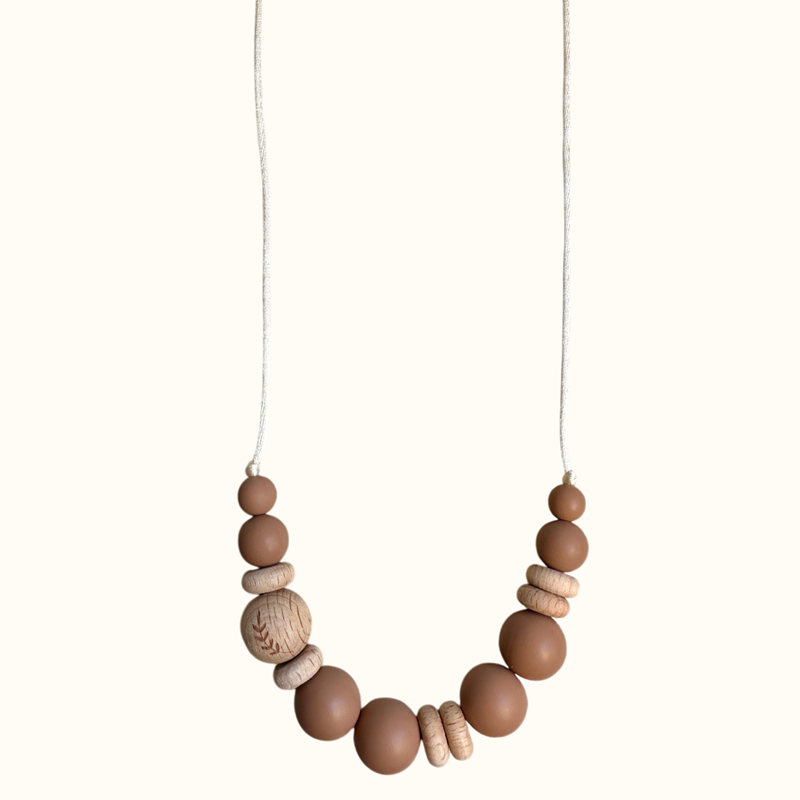 Collier d'allaitement - laurier marron