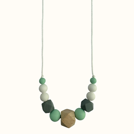 Collier d'allaitement - mint & grey