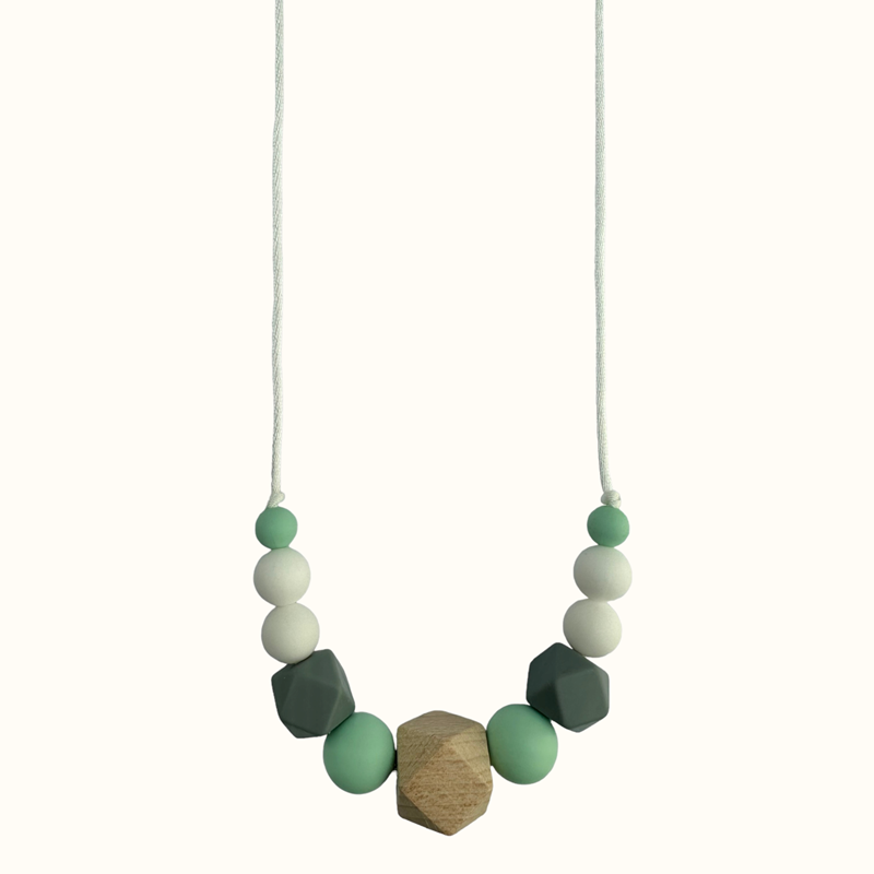 Collier d'allaitement - mint & grey (Mawen Materne) - Couverture