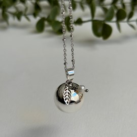 Bola de grossesse rond - chaîne argent