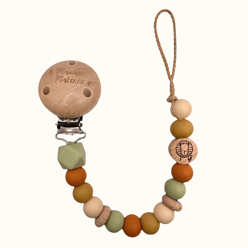 Attache tétine - lion